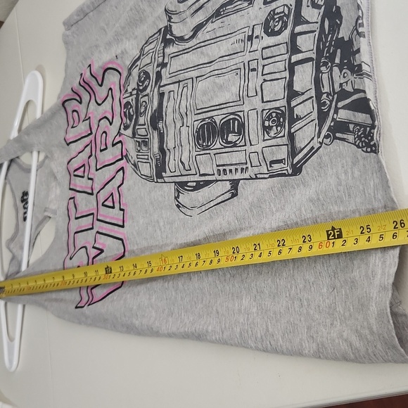 Star Wars tank top Womens racerback heather gray Sleeveless shirt size XL - Picture 6 of 8